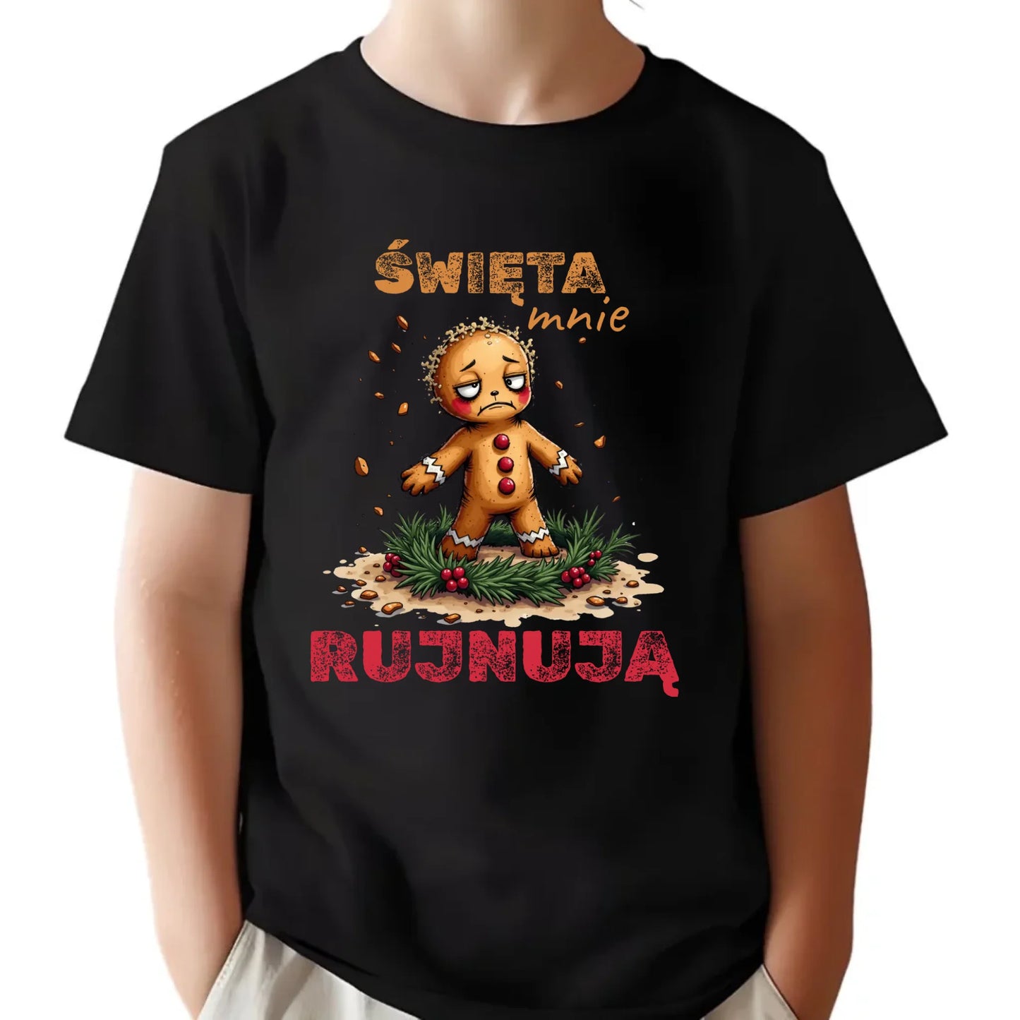 Koszulka dziecięca świąteczna - Piernik Święta mnie rujnują BN143