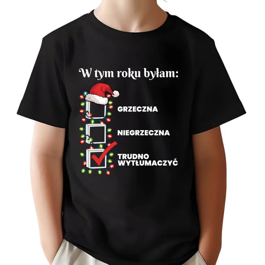 Koszulka dziecięca świąteczna dla dziewczynki - Trudno wytłumaczyć BN137