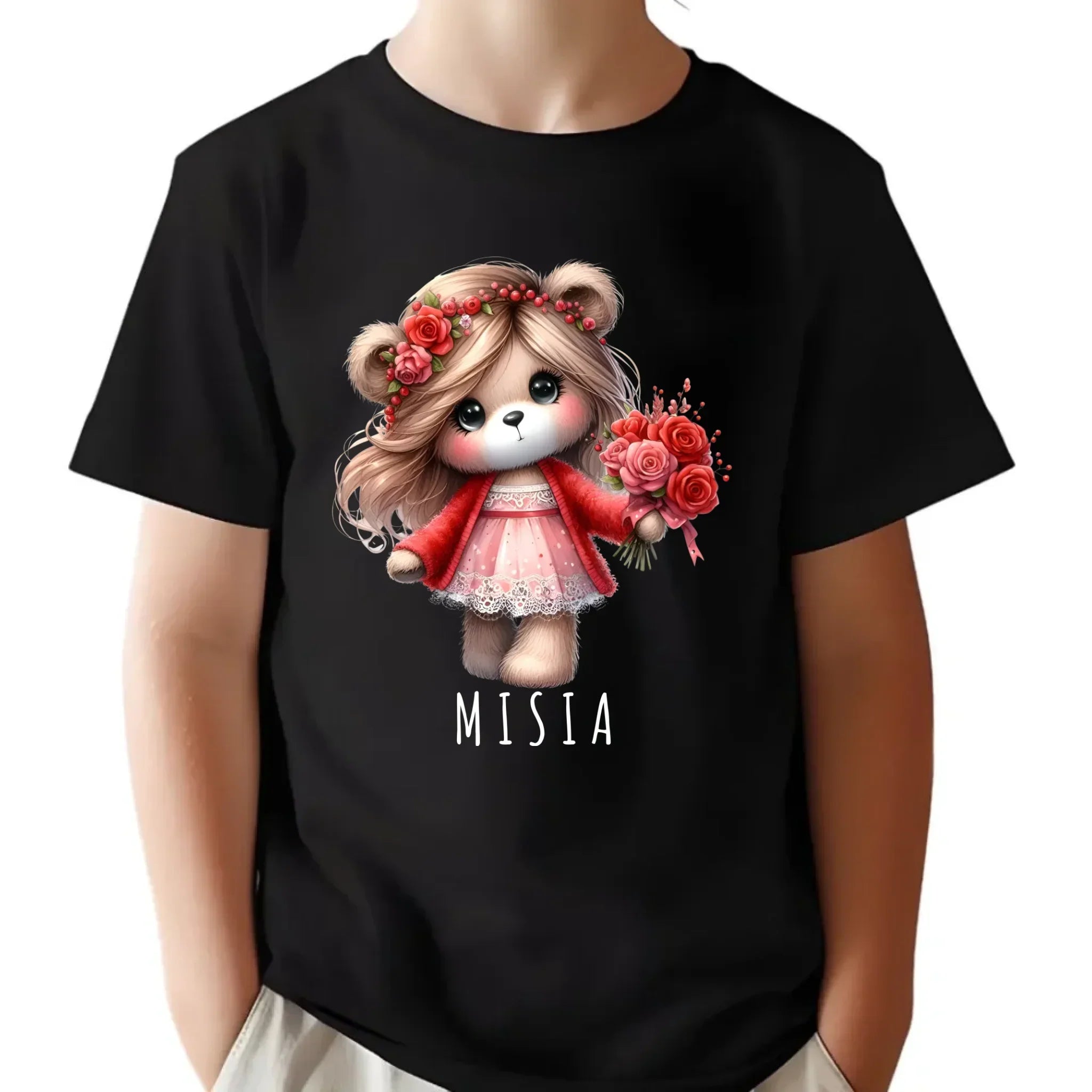 Koszulka dziecięca - Urocza Misia W35 - StoryCups.pl