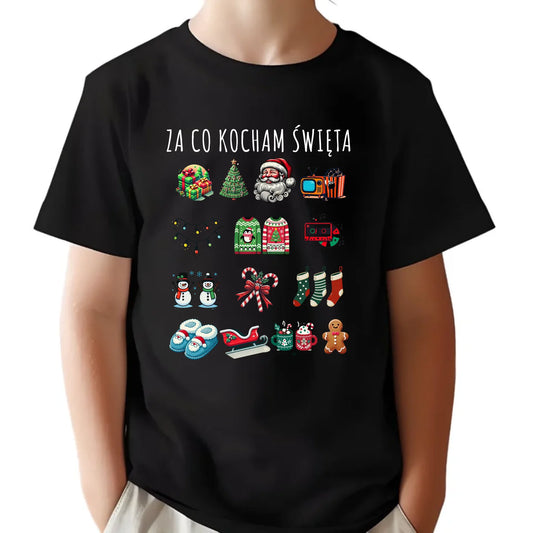 Koszulka dziecięca świąteczna - Za co kocham święta BN130