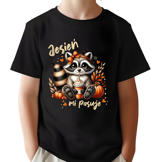 Koszulka dziecięca jesienna - Jesień mi pasuje JS25
