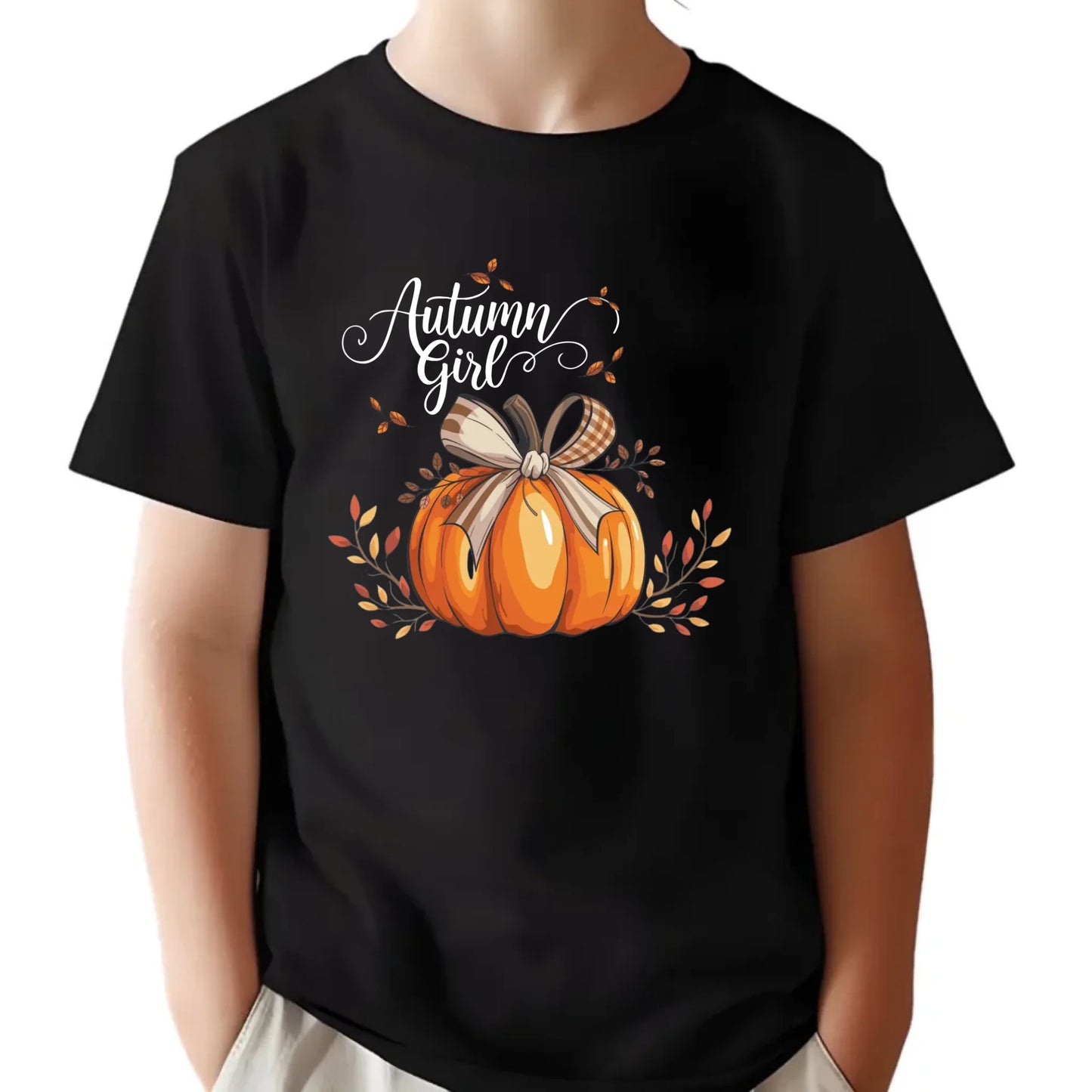 Koszulka dziecięca jesienna - Dynia JS12