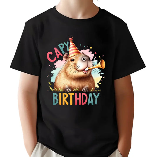 Koszulka dziecięca urodzinowa - prezent na urodziny - Kapibara U21