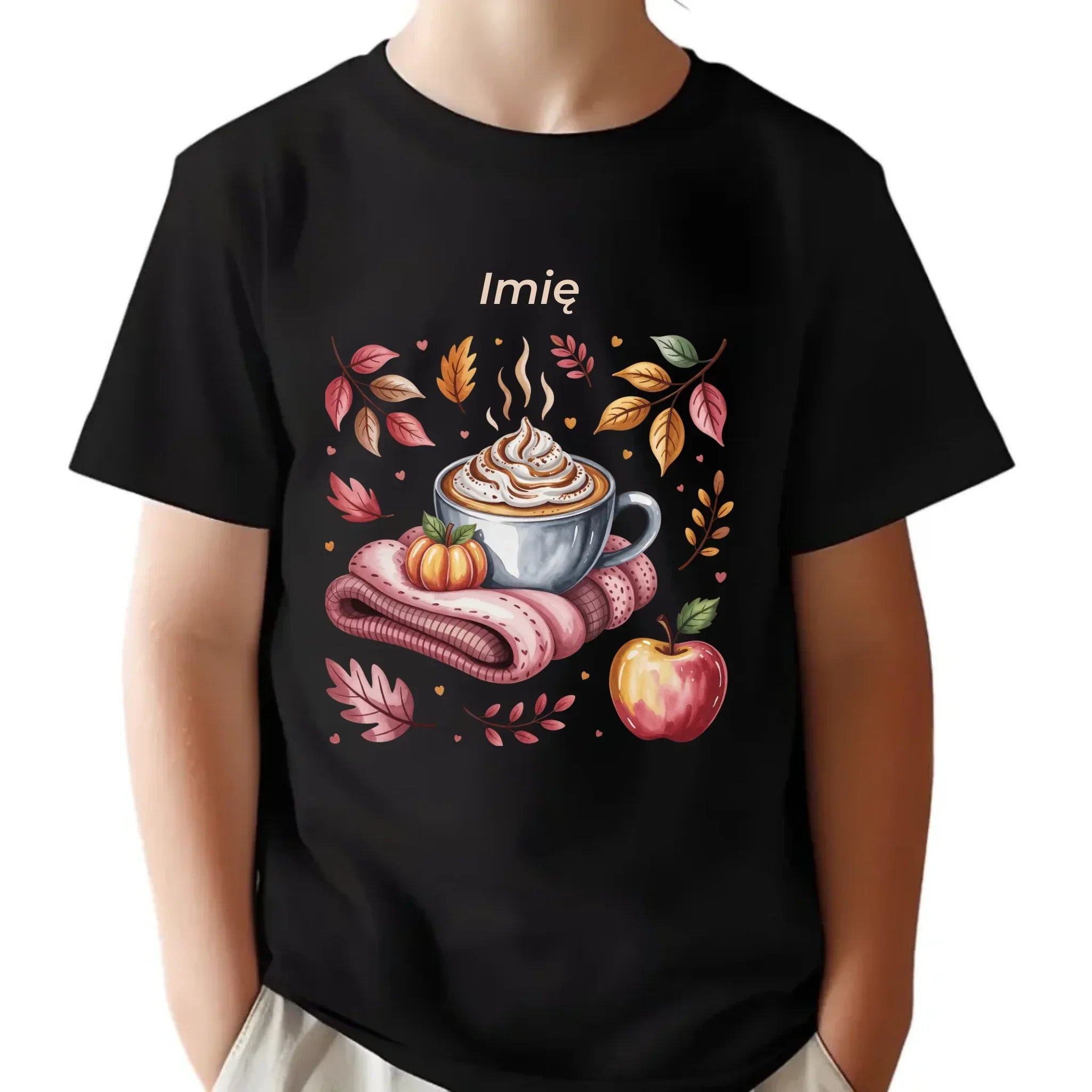 Koszulka dziecięca jesienna - Przytulna jesień - personalizowana JS29 - StoryCups.pl