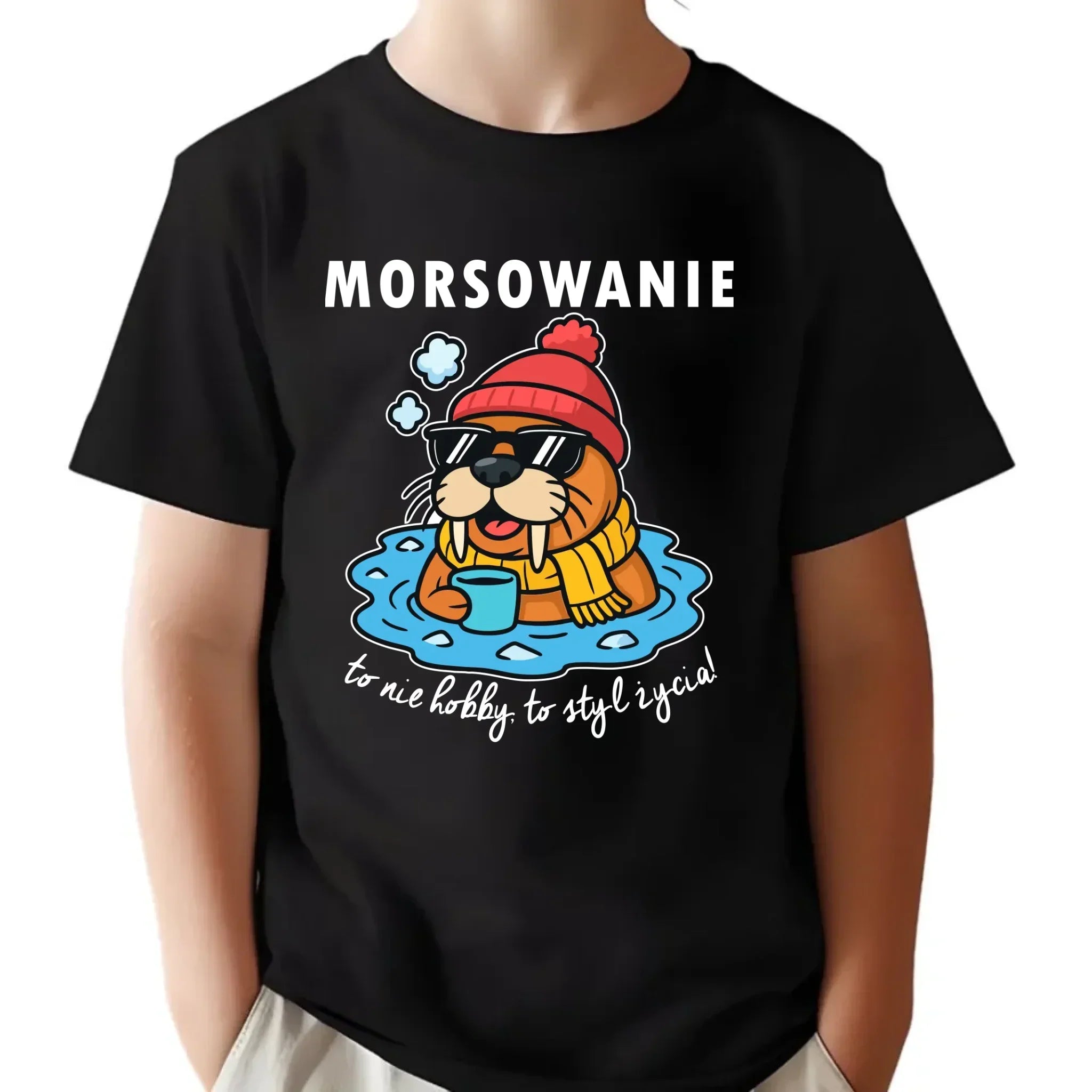 Koszulka dziecięca - prezent dla morsa - Morsowanie to styl życia HM10 - StoryCups.pl