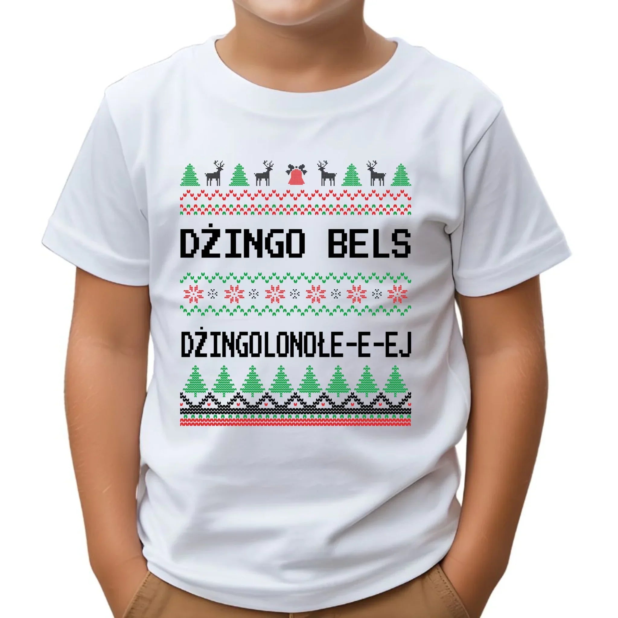 Koszulka dziecięca świąteczna - prezent na Święta - Dżingo bels BN11 - StoryCups.pl