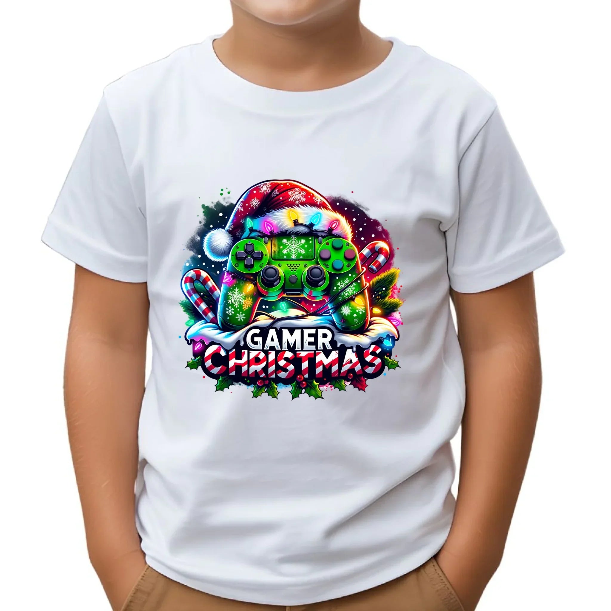 Koszulka dziecięca świąteczna - prezent dla gracza - Christmas gamer BN22 - StoryCups.pl