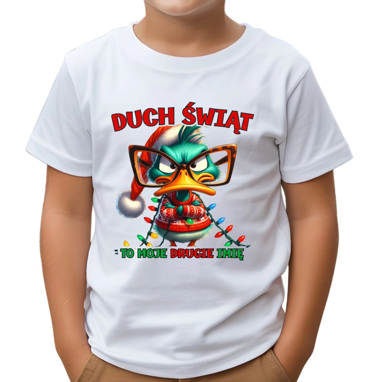 Koszulka dziecięca świąteczna - Duch Świąt to moje drugie imię BN76