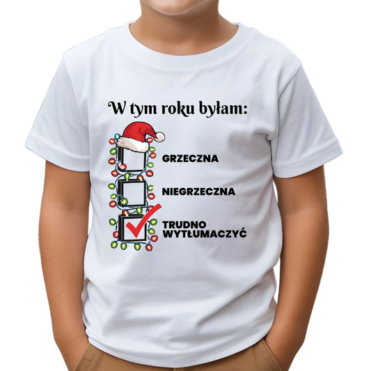 Koszulka dziecięca świąteczna dla dziewczynki - Trudno wytłumaczyć BN137