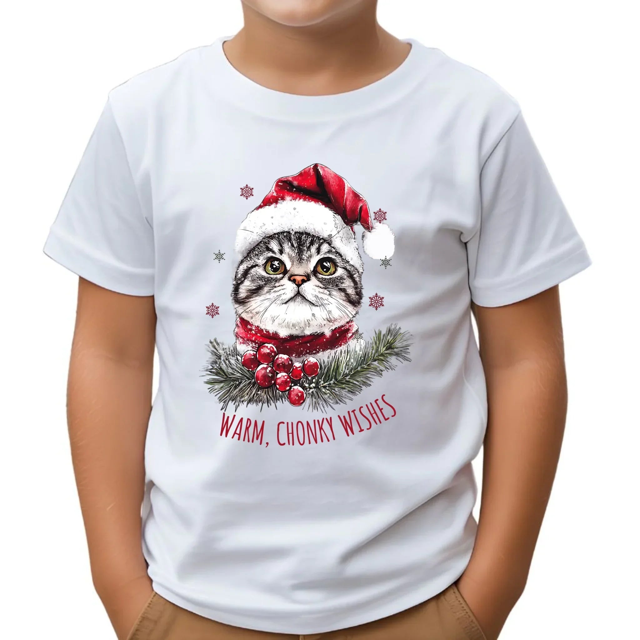 Koszulka dziecięca świąteczna - Warm, Chonky Wishes BN36 - StoryCups.pl