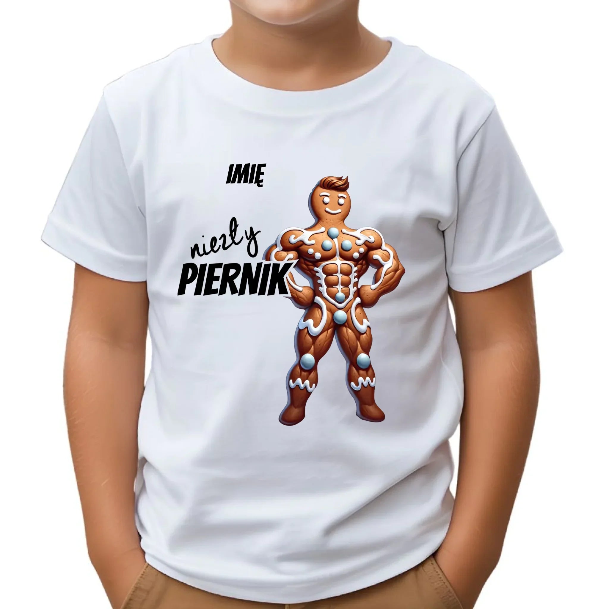 Koszulka dziecięca świąteczna - Niezły piernik - personalizowana BN24 - StoryCups.pl