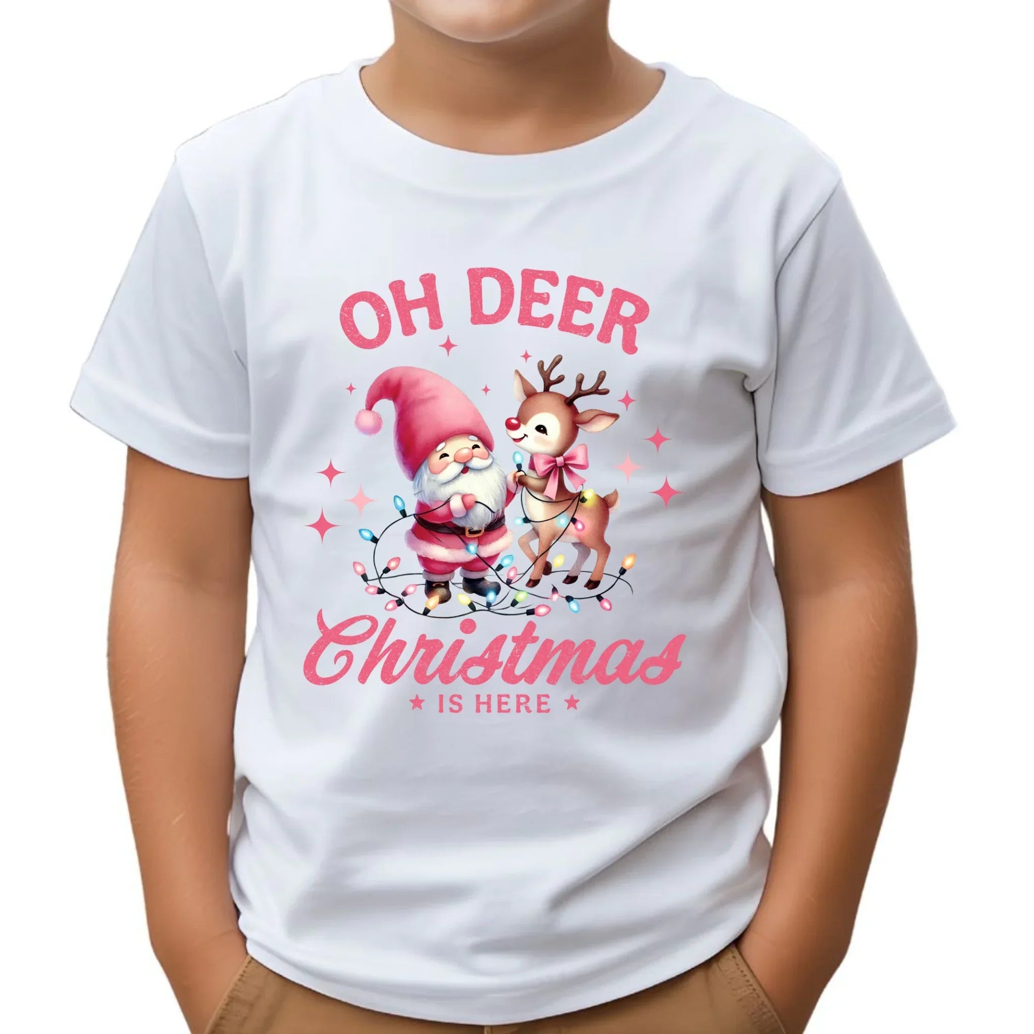 Koszulka dziecięca świąteczna - Oh deer Christmas is here BN59 - StoryCups.pl