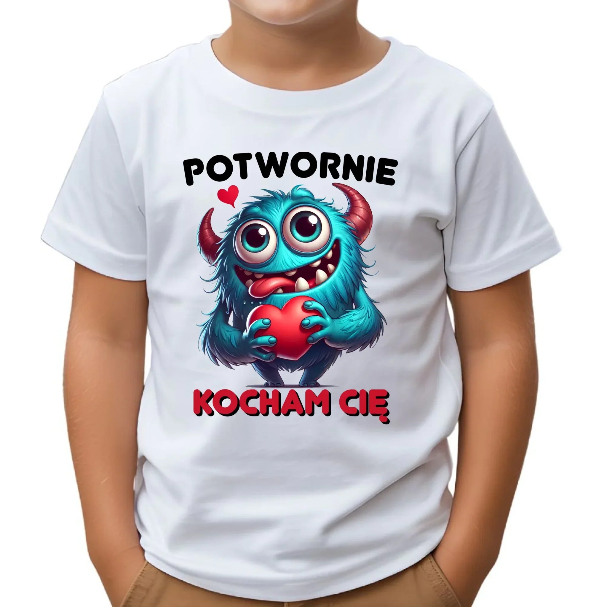 Koszulka dziecięca - Potwornie Kocham Cię W45 - StoryCups.pl