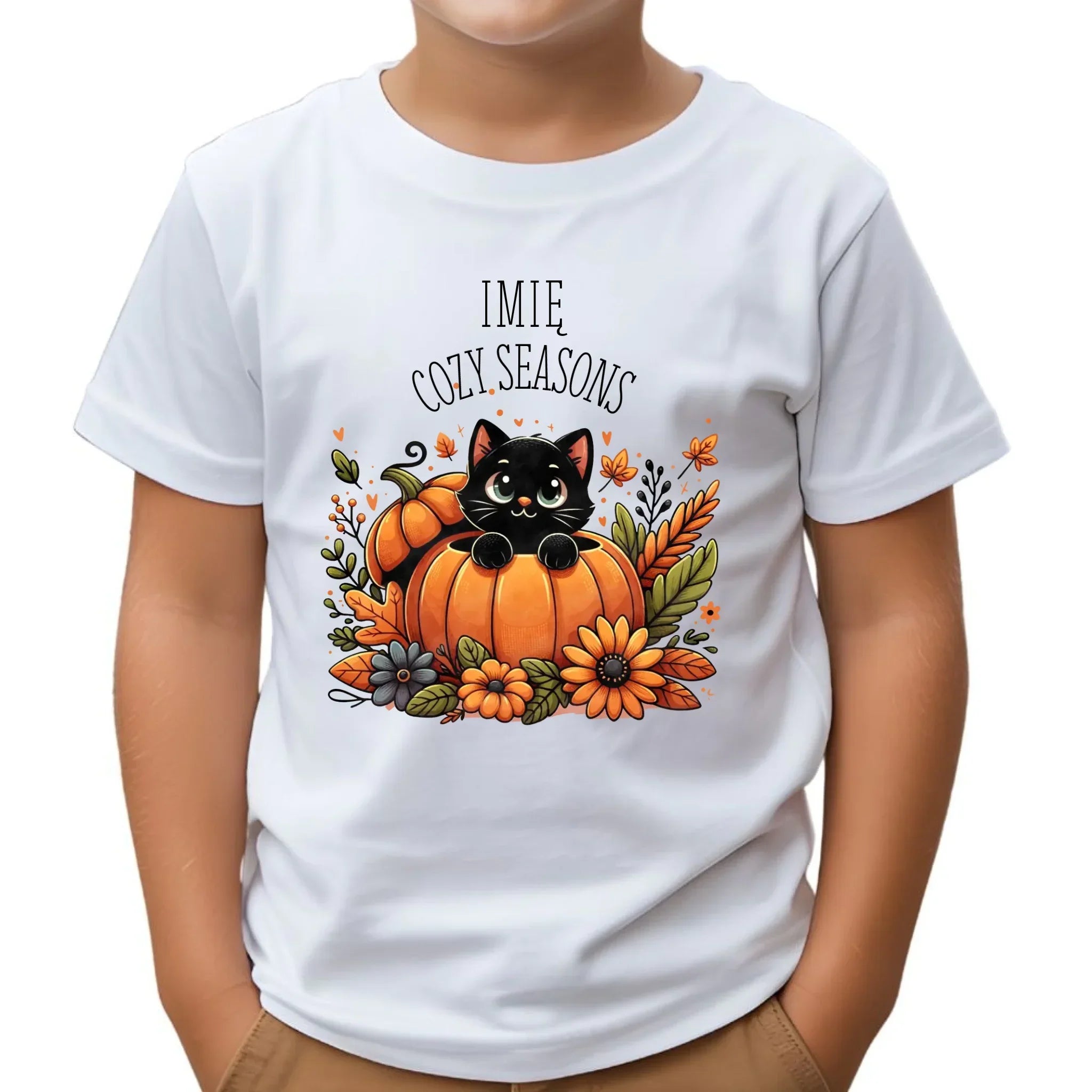 Koszulka dziecięca jesienna - Cozy Seasons - personalizowana JS01 - StoryCups.pl