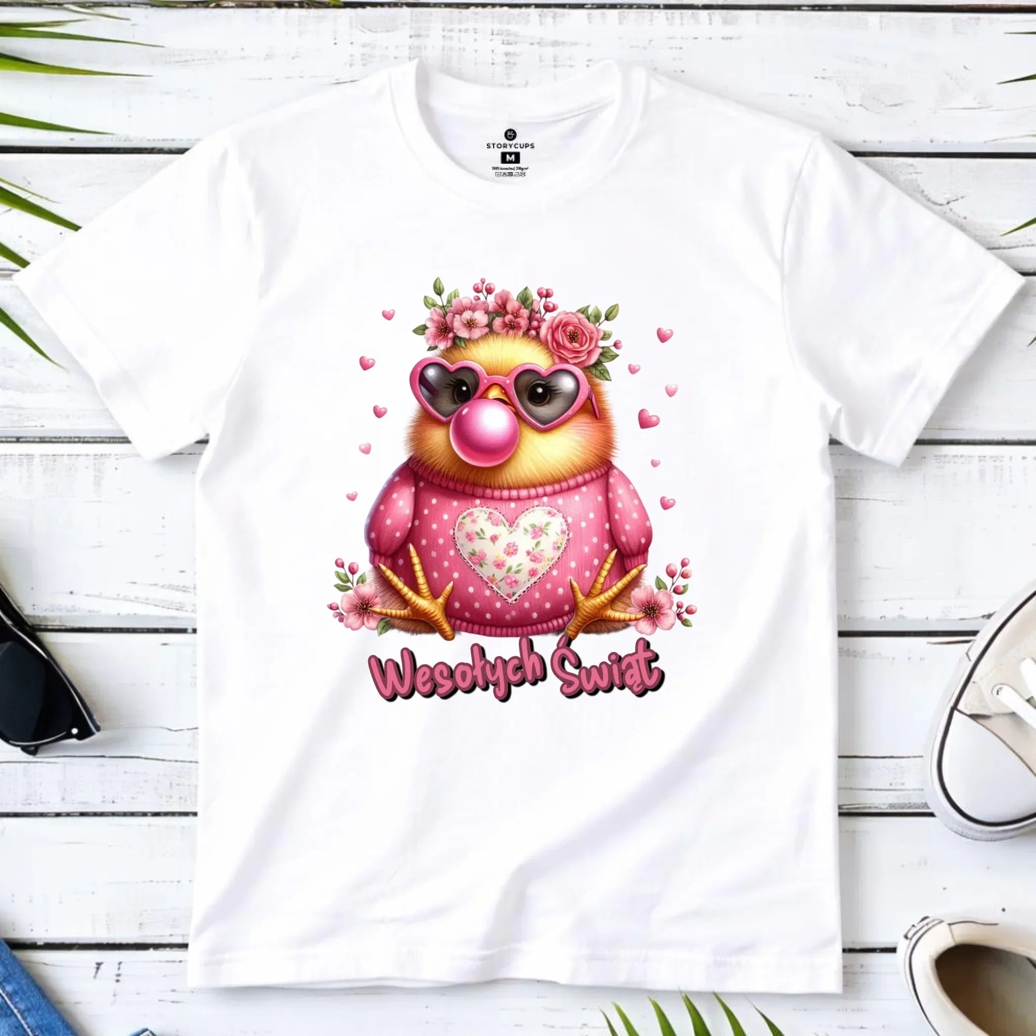 Wesołych Świąt | Koszulka dla dziewczynki na Wielkanoc WN32 - StoryCups.pl