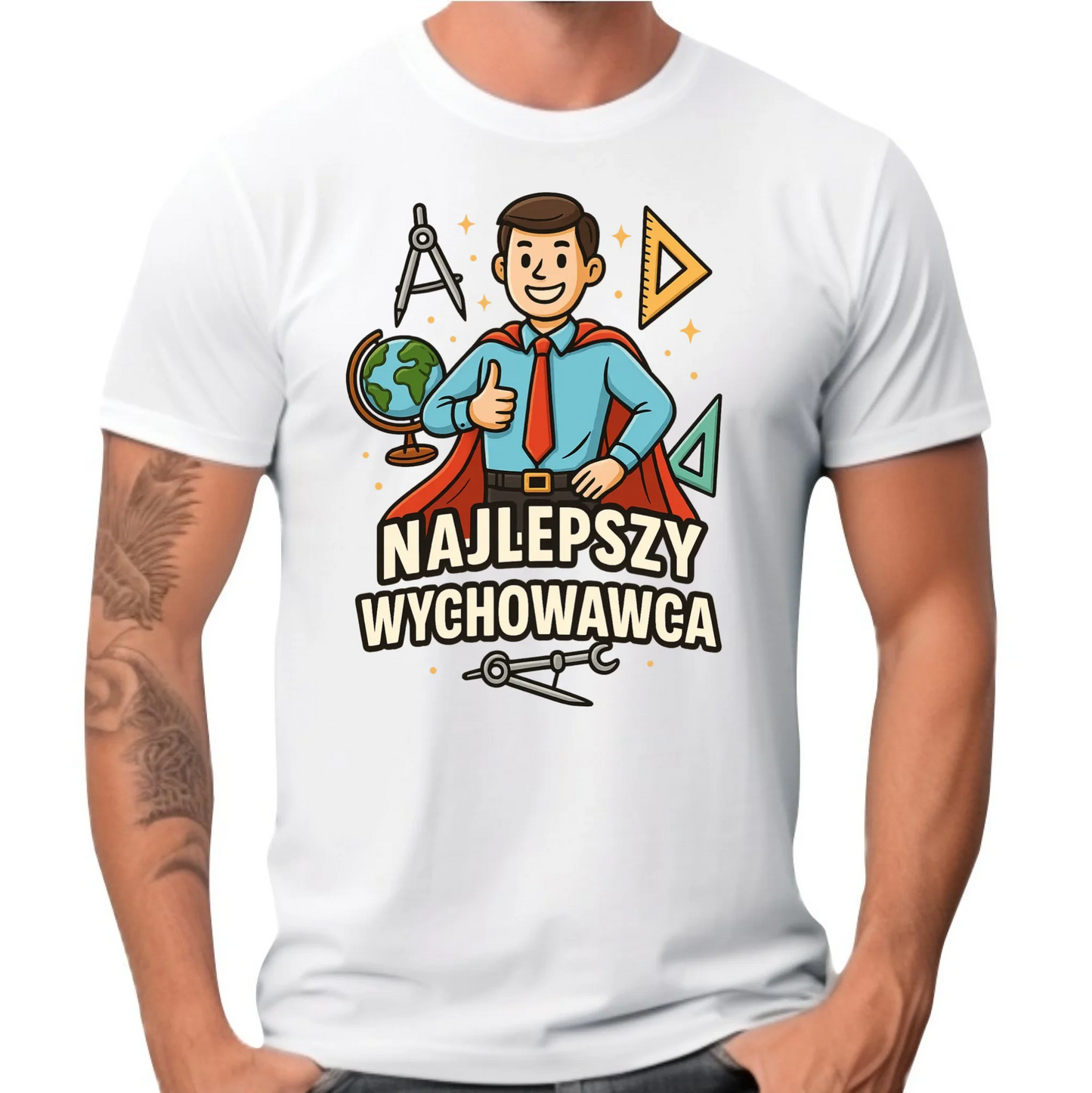Koszulka męska dla wychowawcy - Najlepszy wychowawca N21