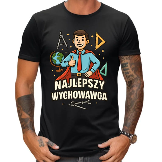 Koszulka męska dla wychowawcy - Najlepszy wychowawca N21