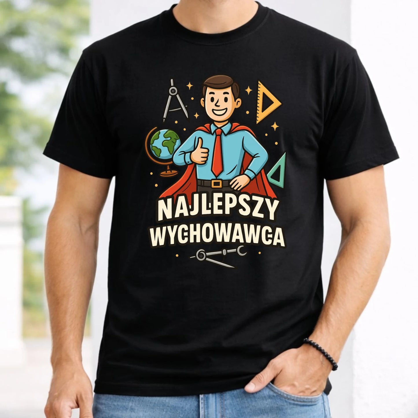 Koszulka męska dla wychowawcy - Najlepszy wychowawca N21