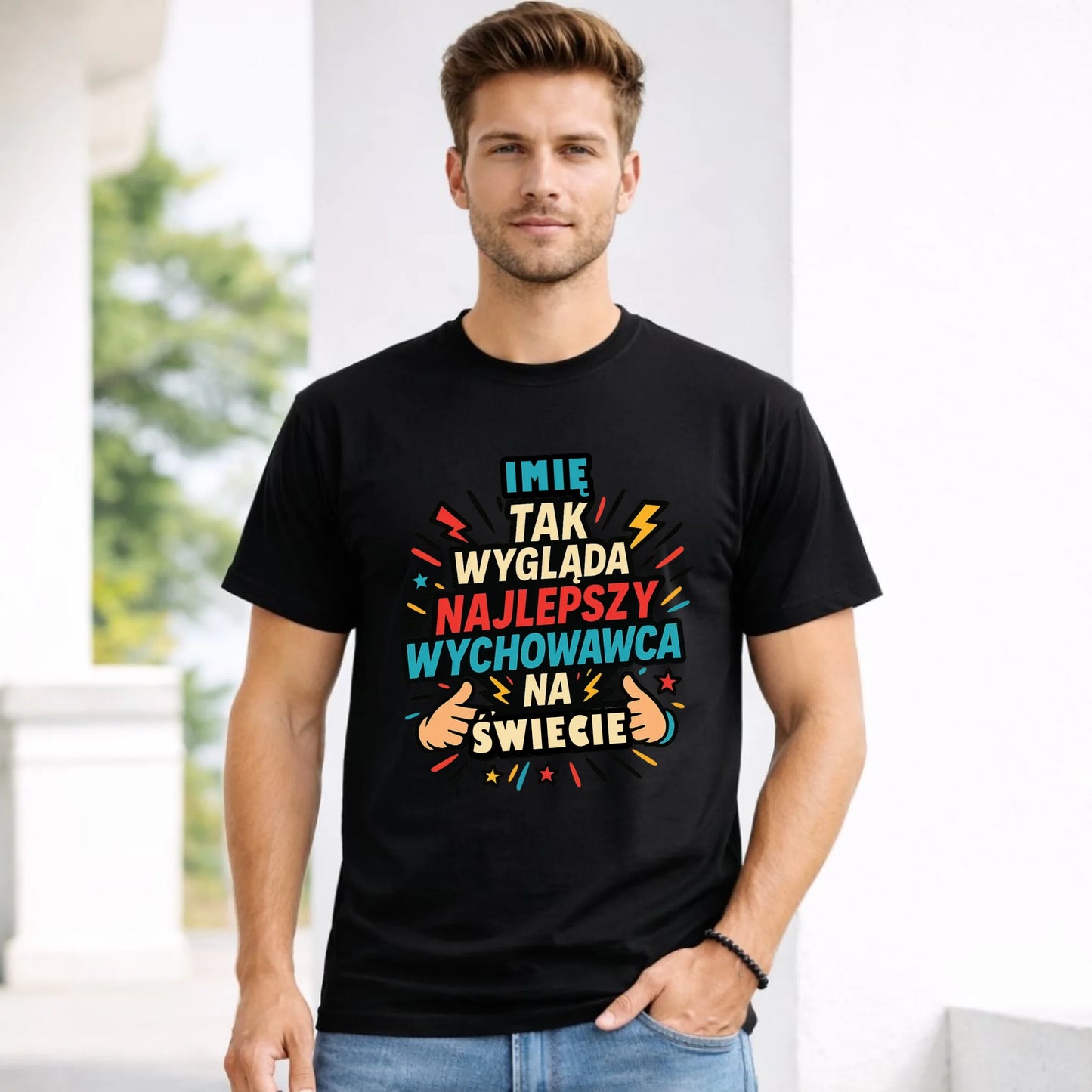 Koszulka męska dla wychowawcy - Tak wygląda najlepszy wychowawca N31