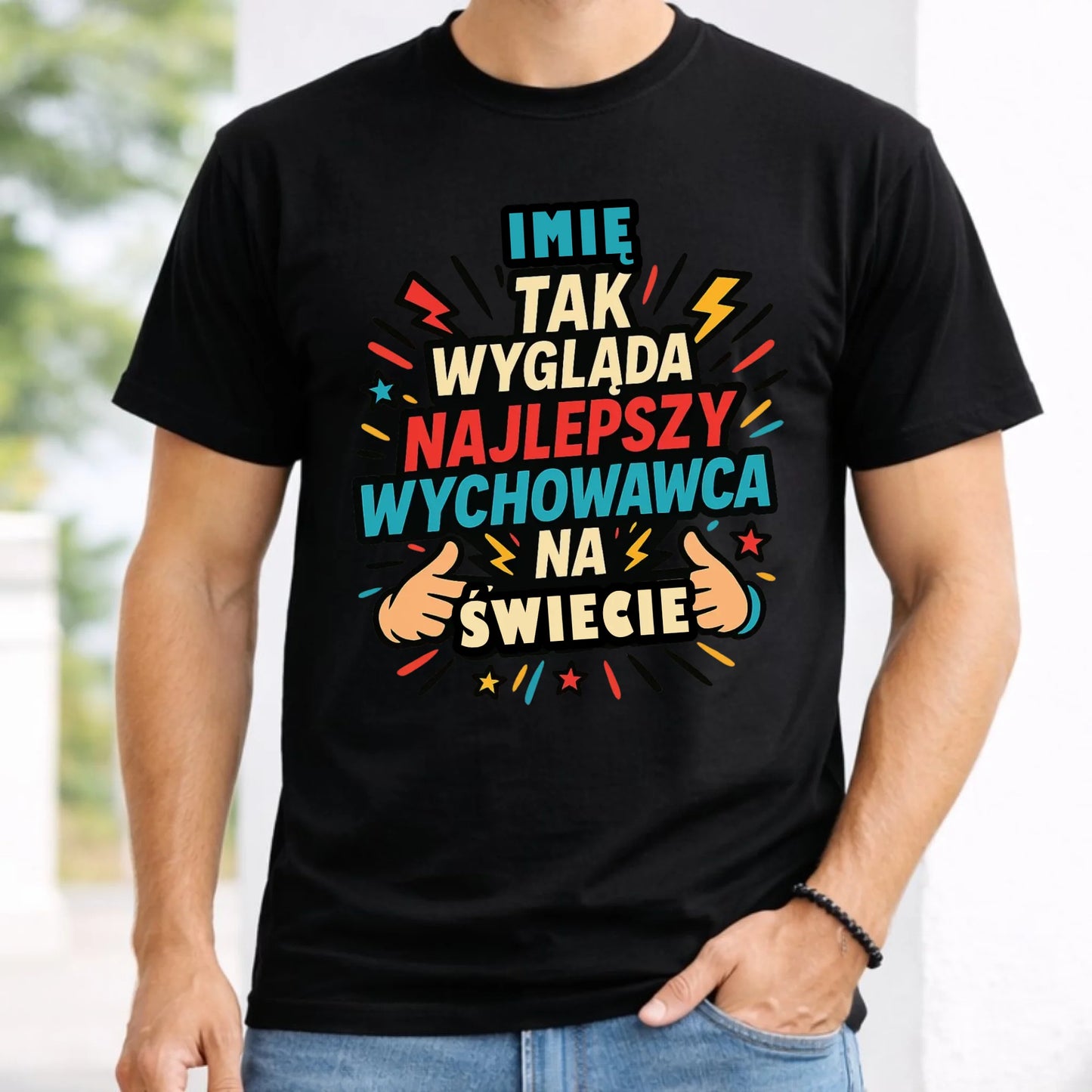 Koszulka męska dla wychowawcy - Tak wygląda najlepszy wychowawca N31