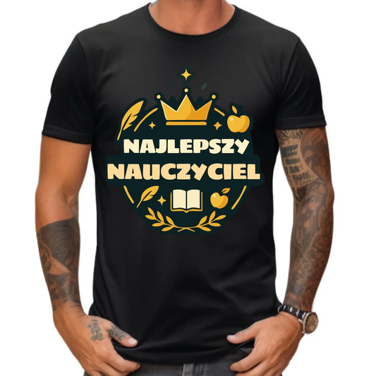 Koszulka męska dla nauczyciela - Najlepszy Nauczyciel N38