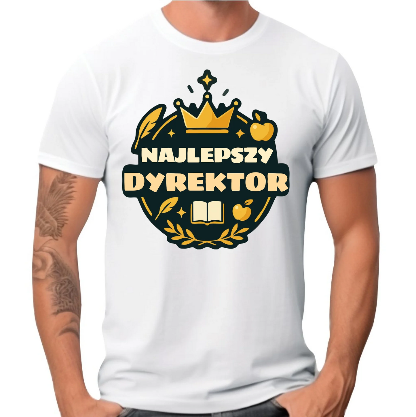 Koszulka męska dla dyrektora szkoły - Najlepszy Dyrektor N48