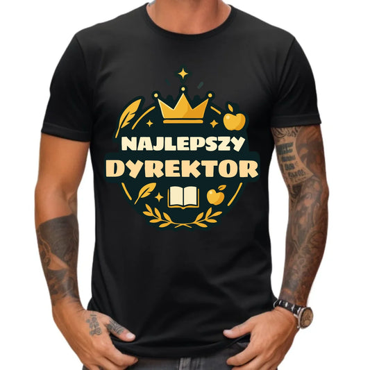 Koszulka męska dla dyrektora szkoły - Najlepszy Dyrektor N48