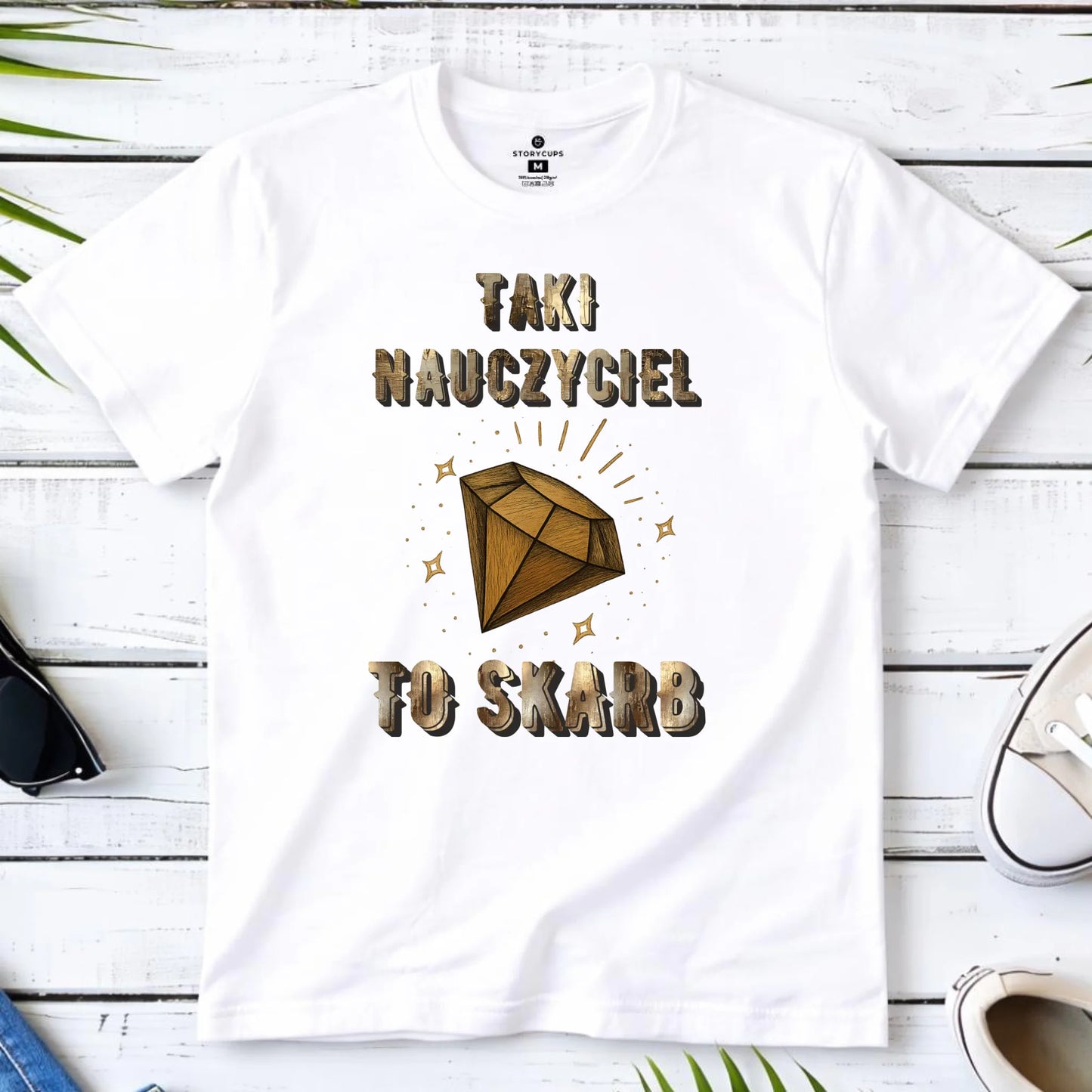 Koszulka męska dla nauczyciela - Taki nauczyciel to skarb N85