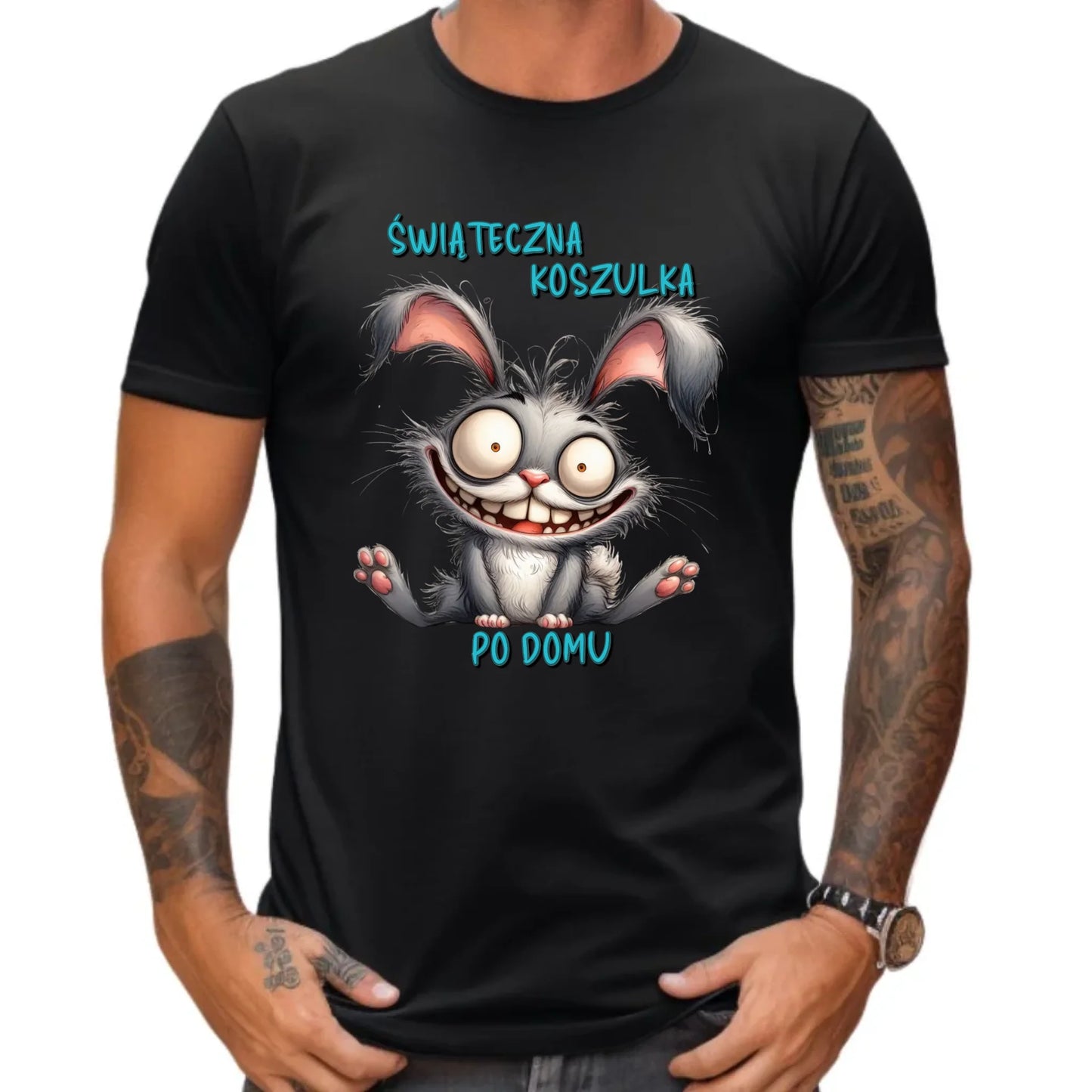 Świąteczna koszulka po domu | Koszulka męska na Wielkanoc WN26
