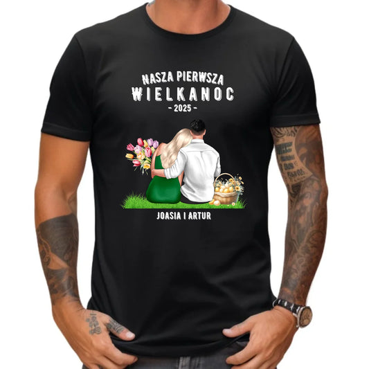Nasza pierwsza Wielkanoc | Koszulka męska na Wielkanoc WN16
