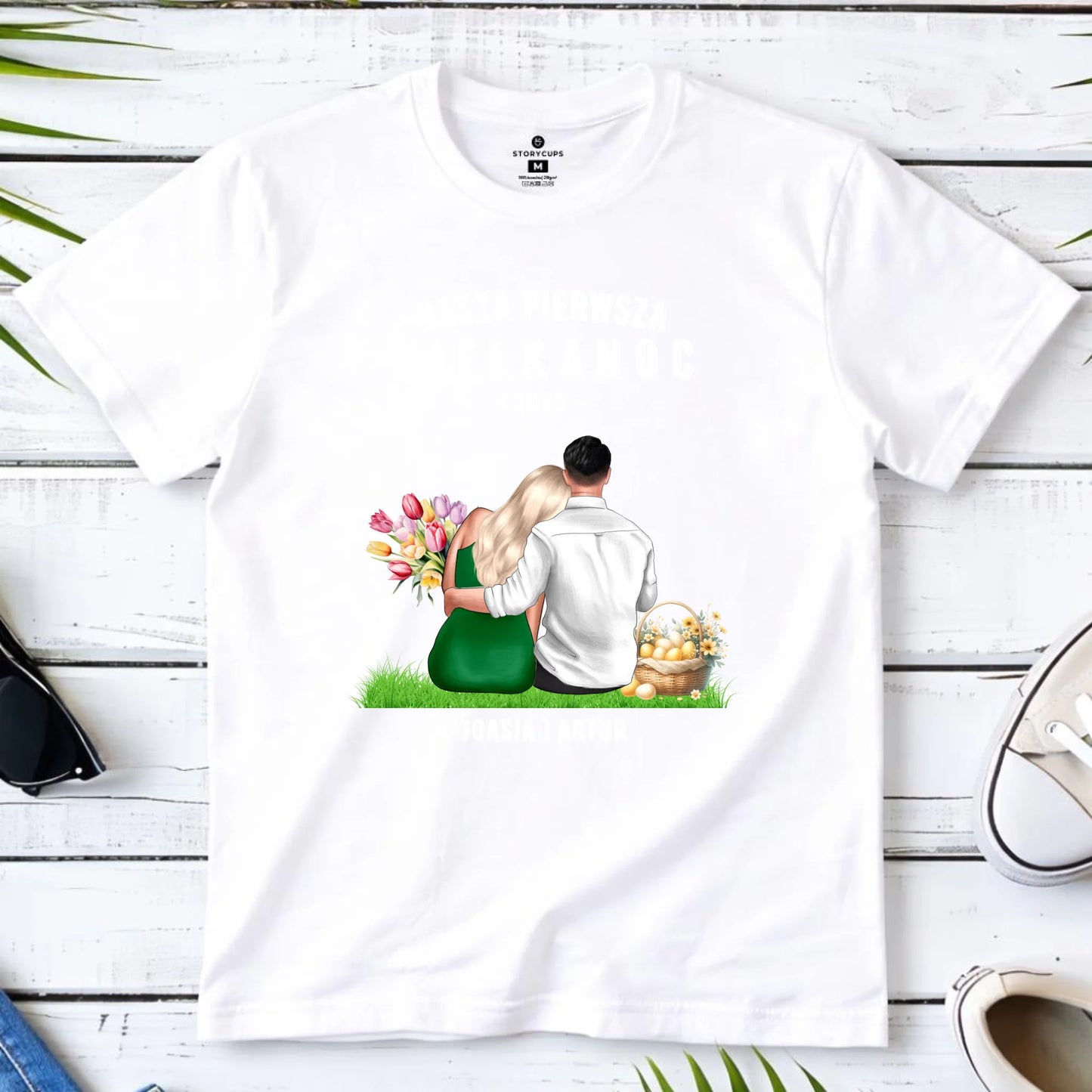 Nasza pierwsza Wielkanoc | Koszulka męska na Wielkanoc WN16