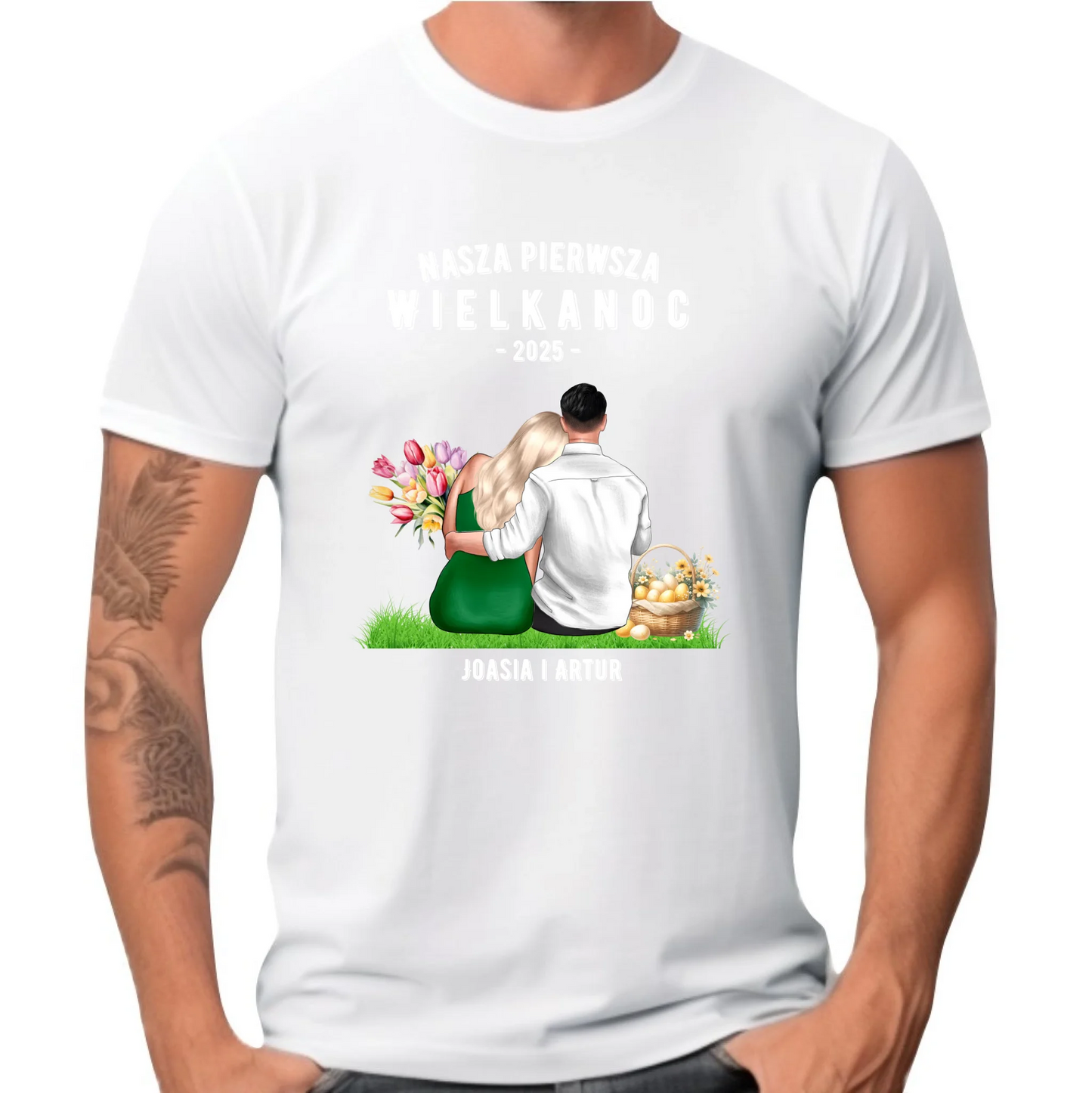 Nasza pierwsza Wielkanoc | Koszulka męska na Wielkanoc WN16