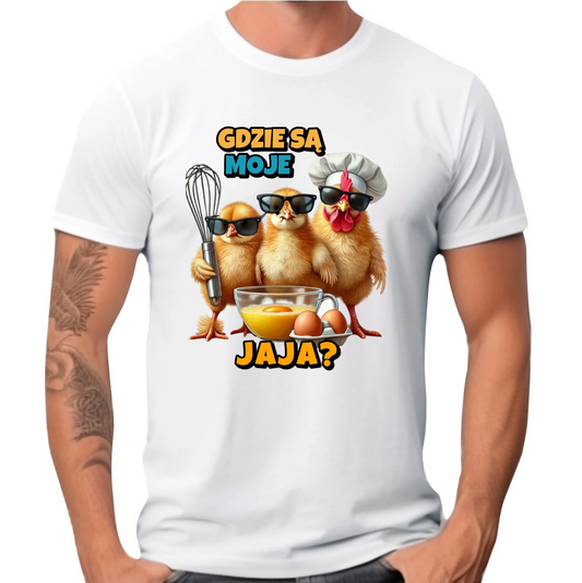 Gdzie są moje jaja? | Koszulka męska na Wielkanoc WN27