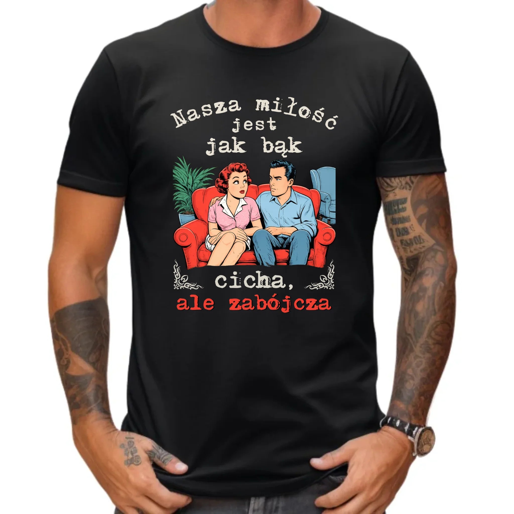 Koszulka męska - Nasza miłość jest jak bąk W70 - StoryCups.pl