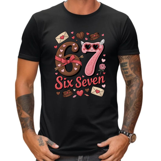 Koszulka męska - Miłość Six Seven 67 W72 - StoryCups.pl