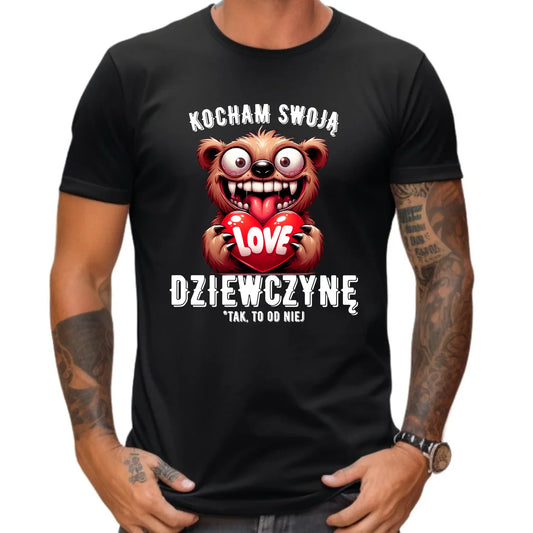 Koszulka męska dla chłopaka - Kocham swoją dziewczynę W30 - StoryCups.pl