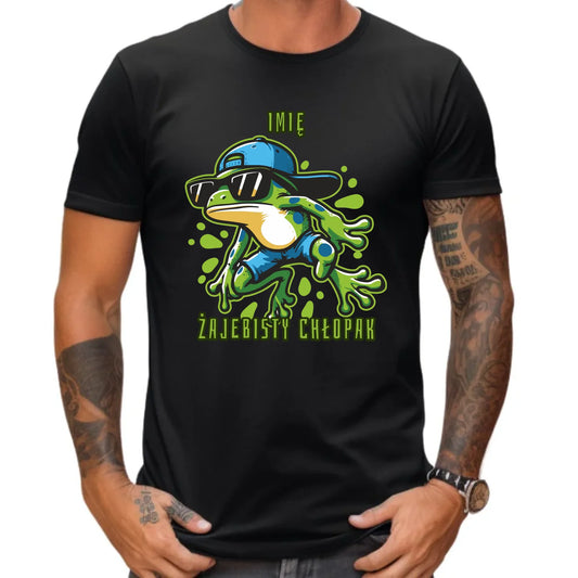 Koszulka męska - Żajebisty Chłopak prezent na Dzień Chłopaka - personalizowana DCH02 - StoryCups.pl