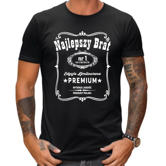 Koszulka męska dla brata - Najlepszy Brat Edycja Limitowana DB02 - StoryCups.pl