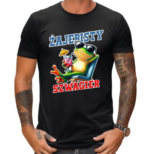 Koszulka męska dla szwagra - Żajebisty Szwagier DSZ01 - StoryCups.pl