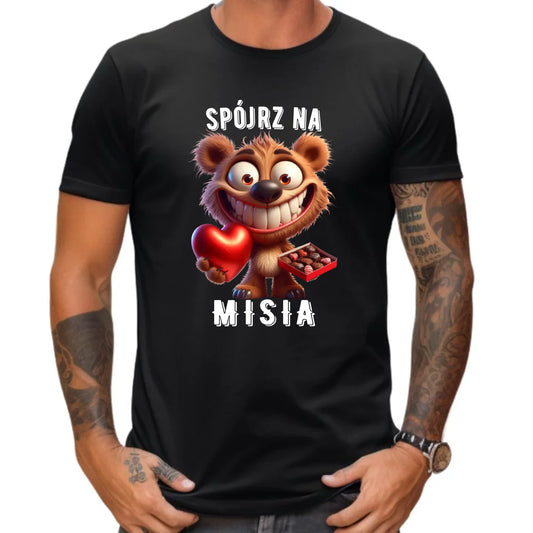 Koszulka męska - Spójrz na Misia W31 - StoryCups.pl
