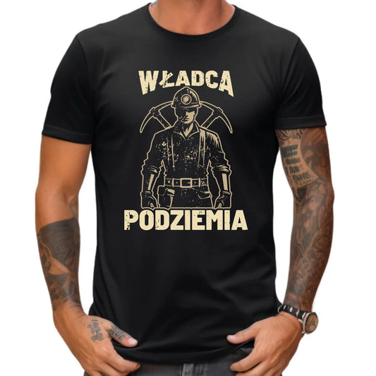 Koszulka męska - prezent dla górnika - Władca podziemia G25 - StoryCups.pl