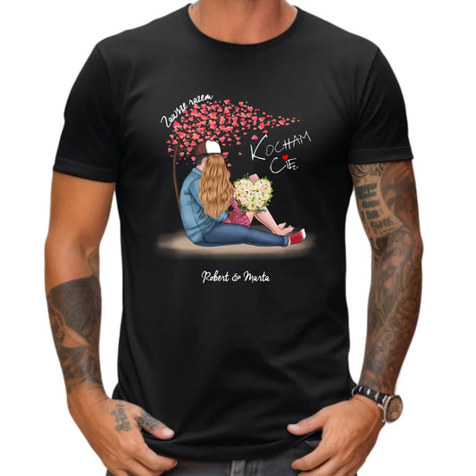 Koszulka męska - Zawsze razem - personalizowana W04 - StoryCups.pl