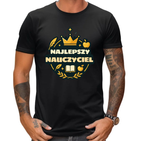 Koszulka męska dla nauczyciela - Najlepszy Nauczyciel N38 - StoryCups.pl