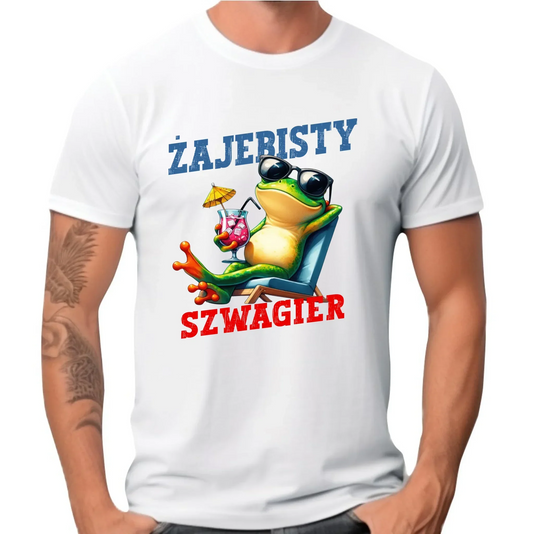 Koszulka męska dla szwagra - Żajebisty Szwagier DSZ01 - StoryCups.pl