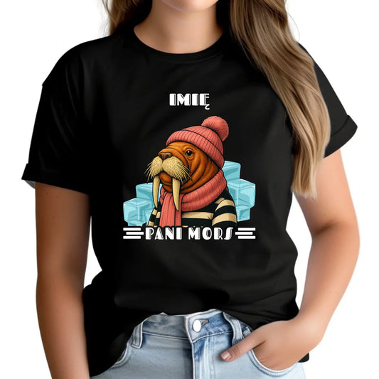 Koszulka damska - prezent dla morsa - Pani Mors - personalizowana HM16 - StoryCups.pl
