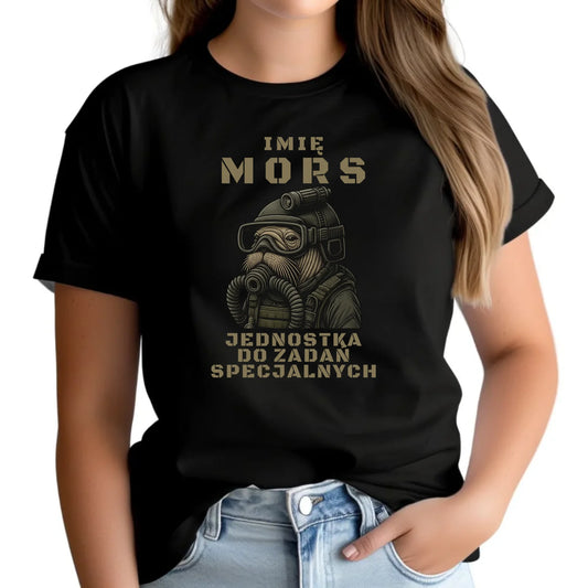 Koszulka damska - prezent dla morsa - Mors do zadań specjalnych - personalizowana HM07 - StoryCups.pl