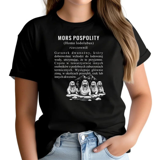 Koszulka damska - prezent dla morsa - Mors pospolity [Homo lodolubus] HM12 - StoryCups.pl