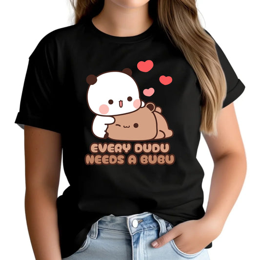 Koszulka damska dla par - Every Dudu needs a Bubu W32 - StoryCups.pl