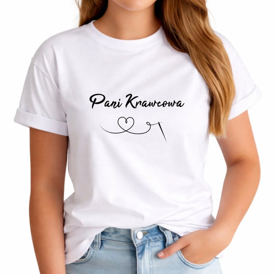 Koszulka damska szyciowa dla krawcowej - Pani Krawcowa HS30 - StoryCups.pl