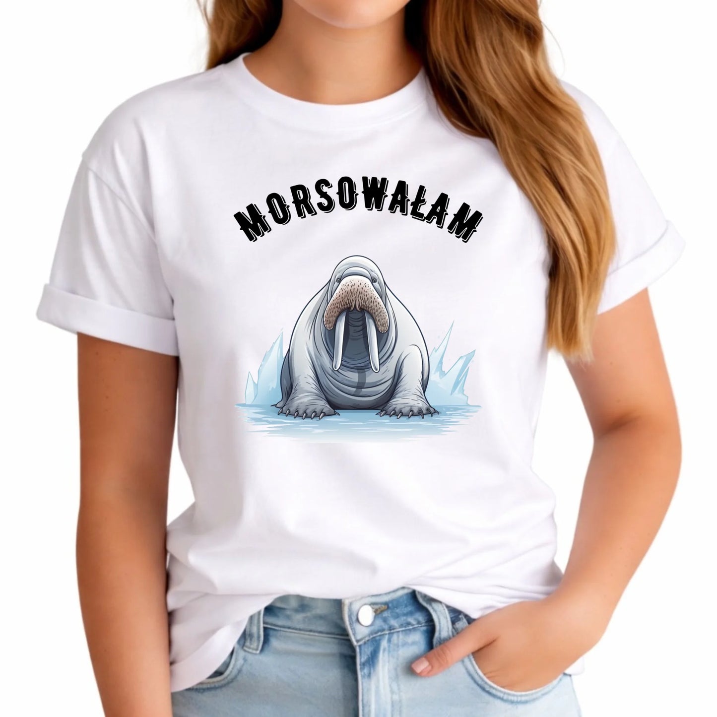 Koszulka damska - prezent dla morsa - Morsowałam - Mors HM18 - StoryCups.pl